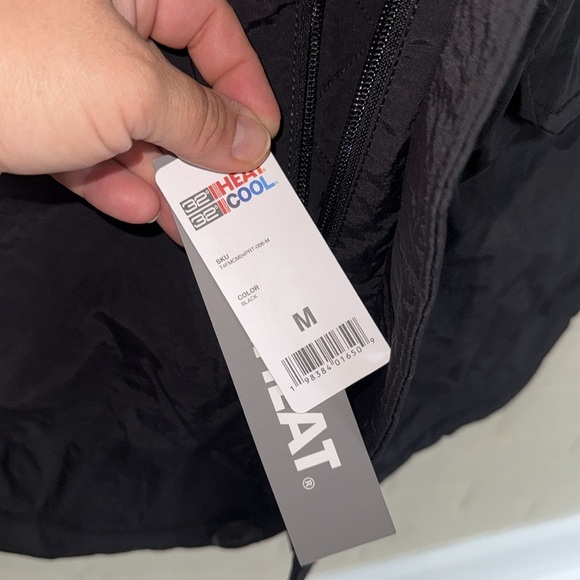 32 Degrees Men's Black Hooded Puffer Coat - Picture 7 of 8